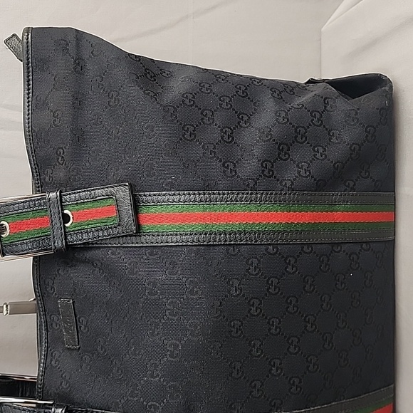 ✨️GUCCI GG Canvas Web Belted Handle Tote Bag - Picture 4 of 16